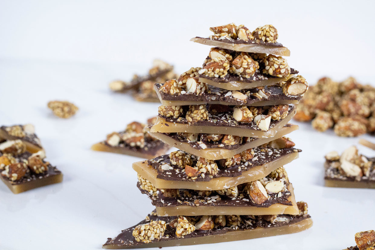 Sesame Almond Toffee Bark