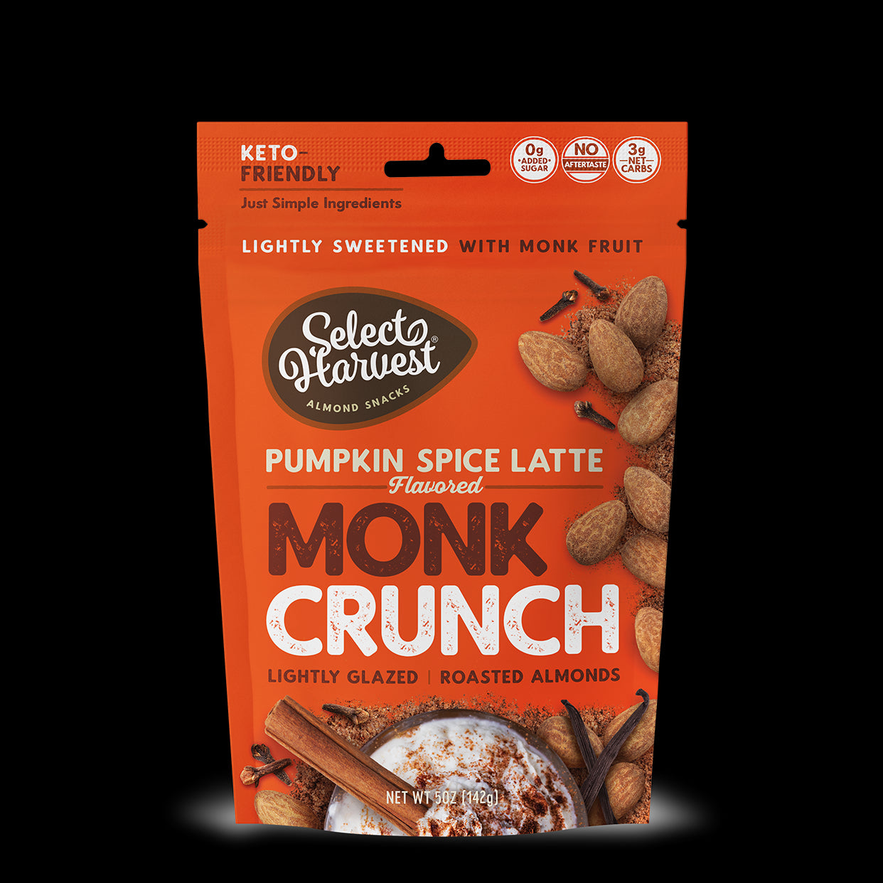 Pumpkin Spice Latte Monk Crunch Almonds - Case