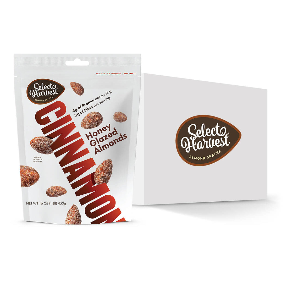 Cinnamon Honey Glazed California Almonds - buy the case