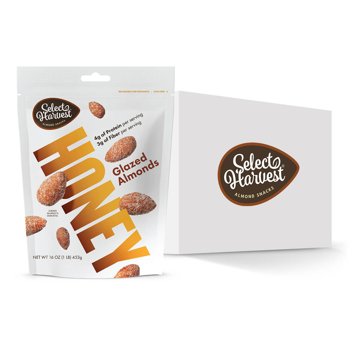 Honey Glazed Almonds - Case