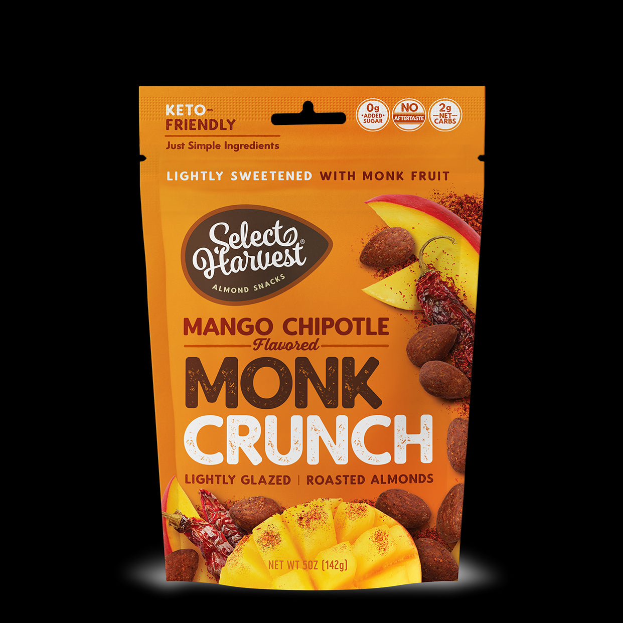 Mango Chipotle Monk Crunch Almonds