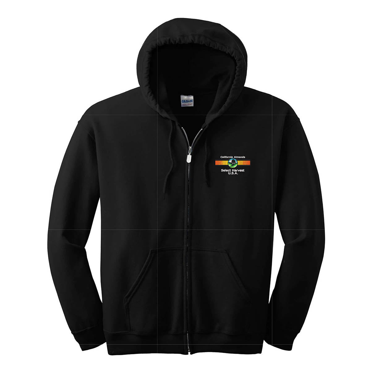 Zippered Hoodie with Select Harvest USA Logo