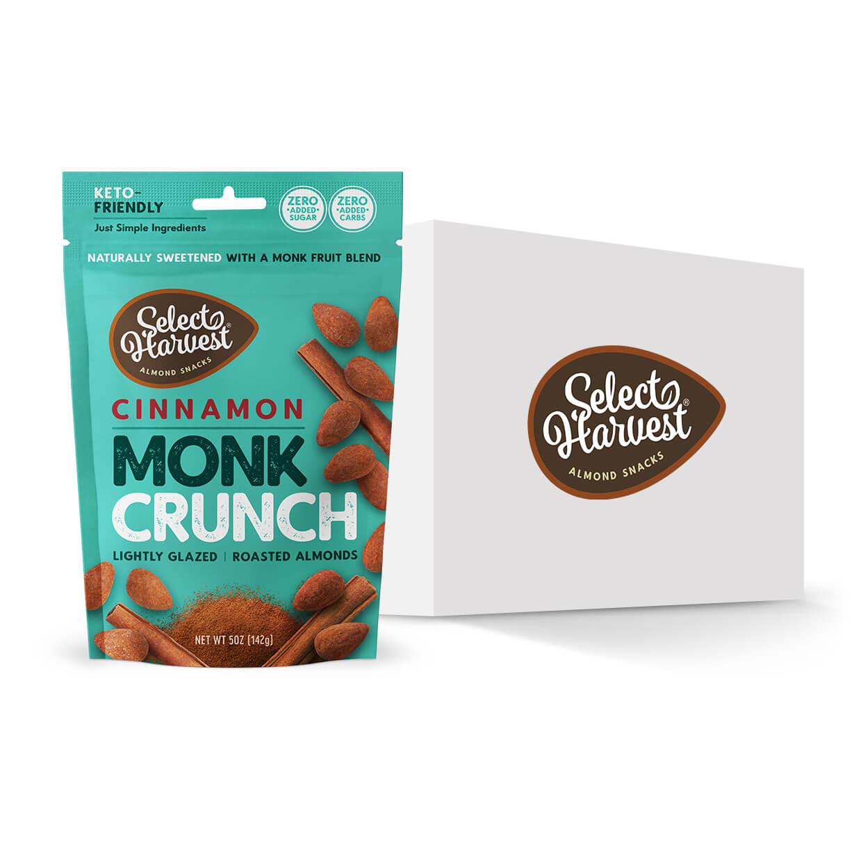 Cinnamon Monk Crunch Almonds - Case