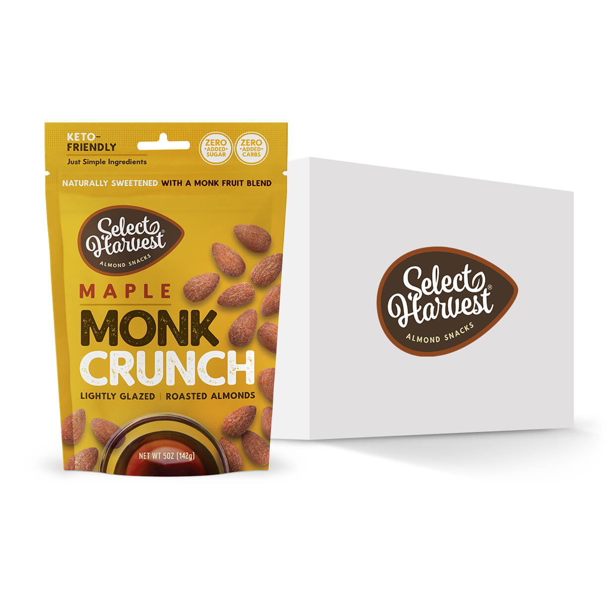 Maple Monk Crunch Almonds - Case