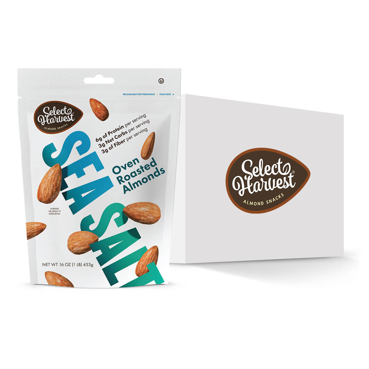 Oven Roasted Almonds with Sea Salt - Case