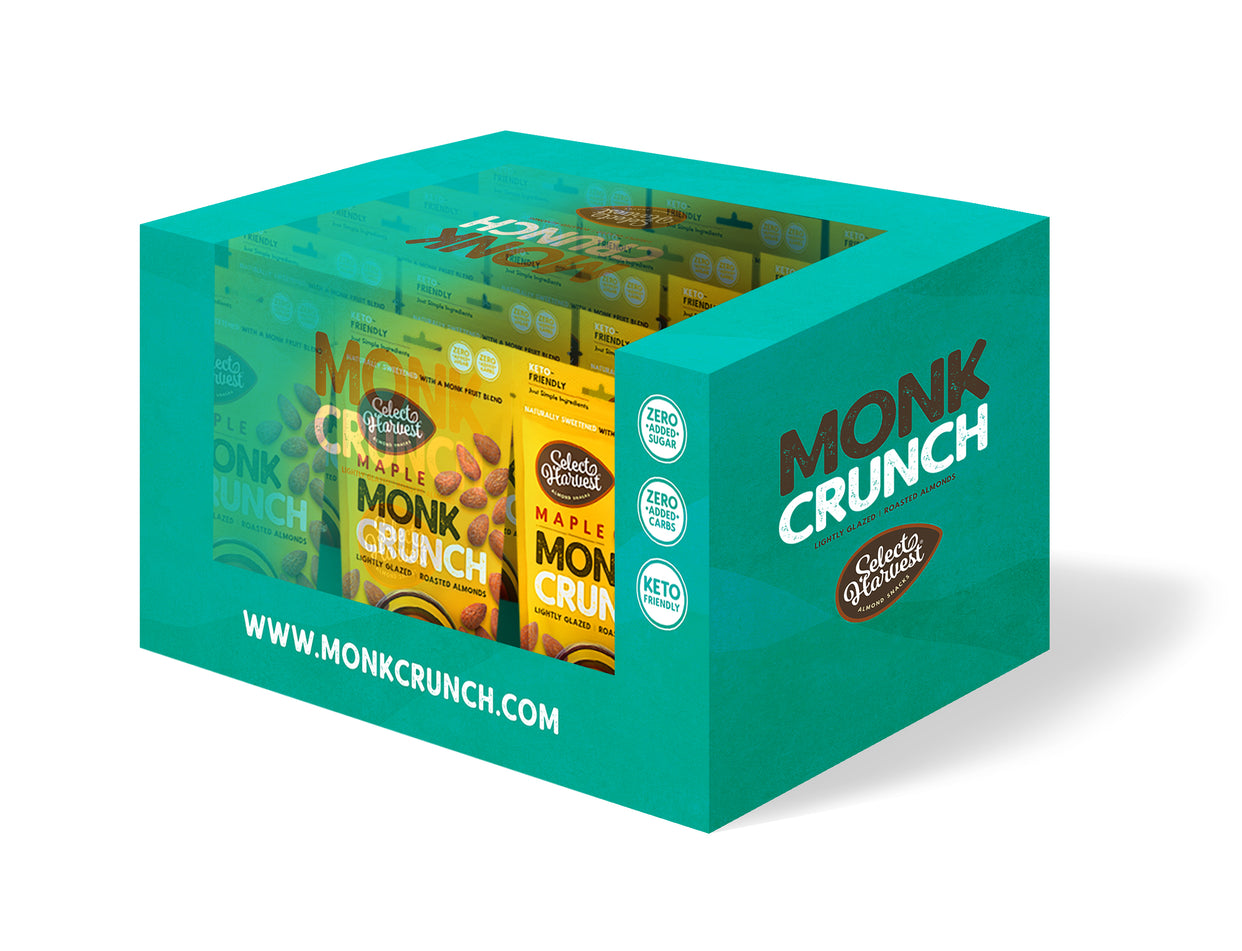 Case - Monk Crunch - Maple - 5 oz Pouch - 15 ct. DRP