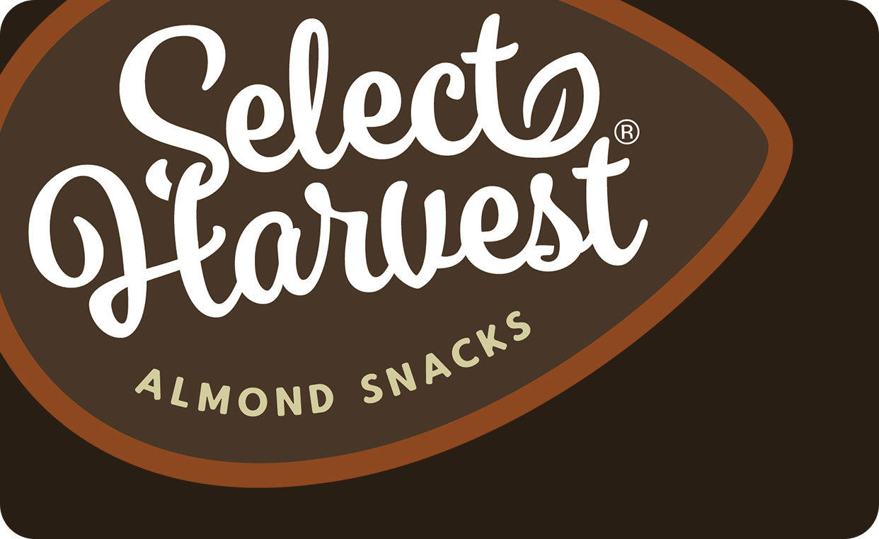Select Harvest Almond Snacks Gift Cards - in $10, $25, and $50 values